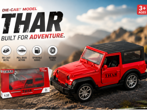1:32 Scale DieCast Metal 4×4 Thar Jeep Toy Car
