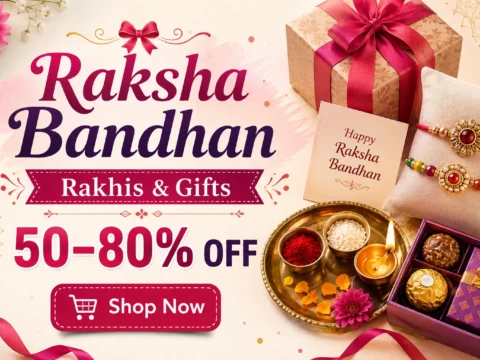 🎀 Rakshabandhan Rakhis & Gifts 🎁 50–80% OFF 🛒 Shop Now: