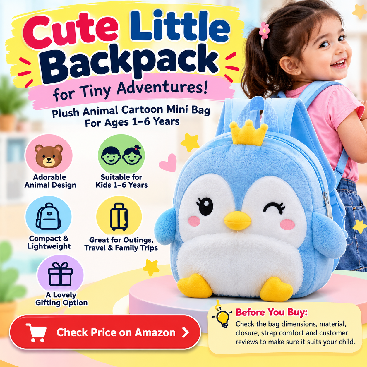 Cute Kids Backpack – Adorable and Practical!